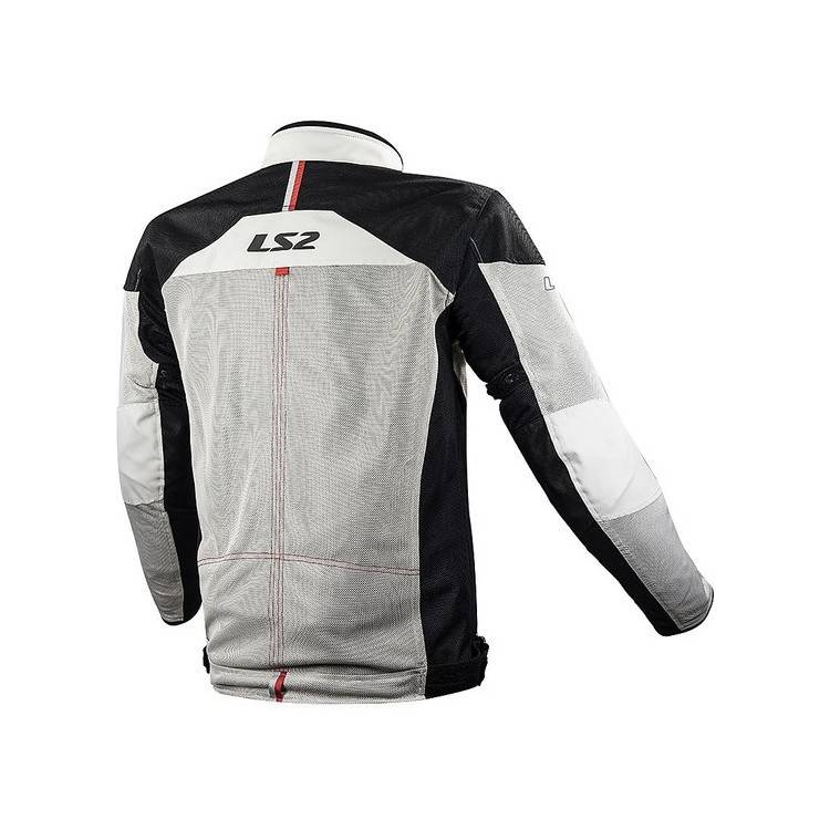 GIACCA MOTO LS2 ALBA MAN JACKET LIGHT GREY BLACK