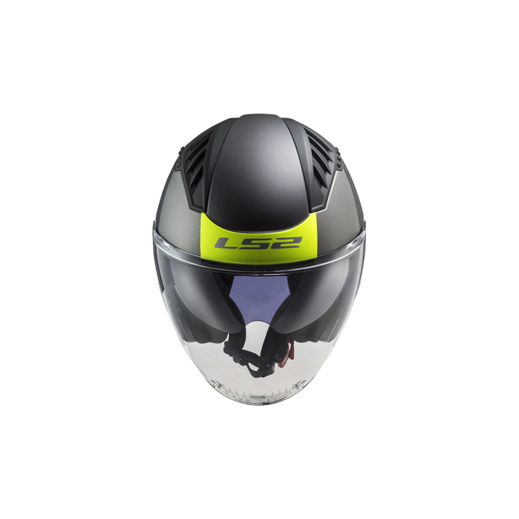LS2 OF600 COPTER URBANE MATT BLACK H-V YELLOW