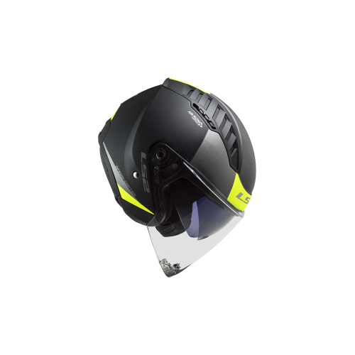 LS2 OF600 COPTER URBANE MATT BLACK H-V YELLOW