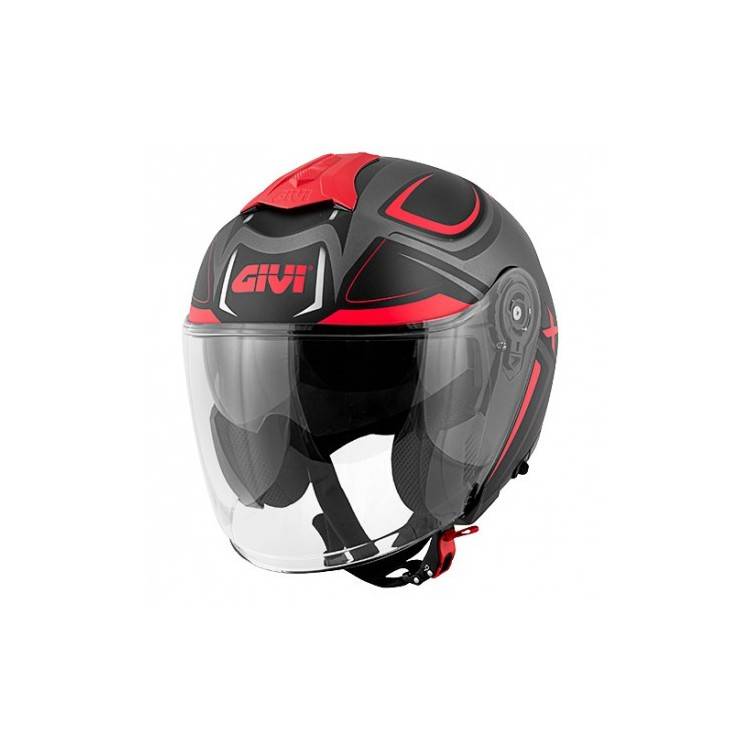 Casco Givi X.22 Planet Hyper Titanio Rosso Fluo