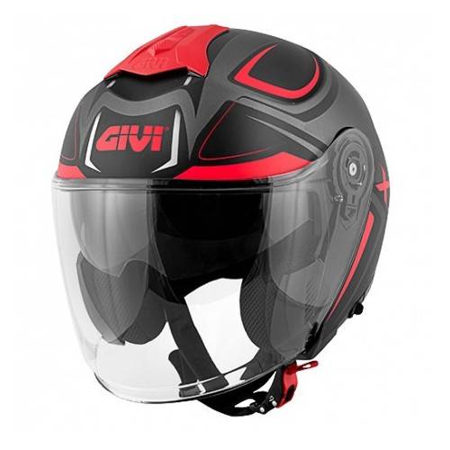 Casco Givi X.22 Planet Hyper Titanio Rosso Fluo