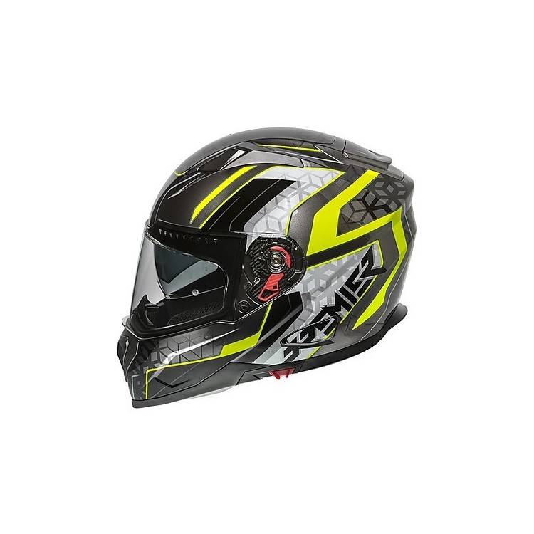 Casco Integrale VYRUS EM Y17 Nero Grigio Giallo Fluo | PREMIER