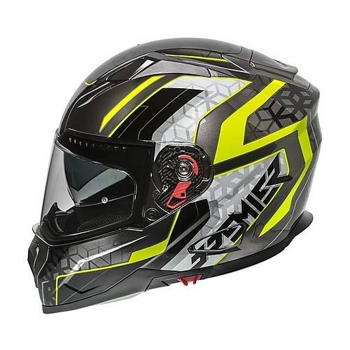 Casco Integrale VYRUS EM Y17 Nero Grigio Giallo Fluo | PREMIER