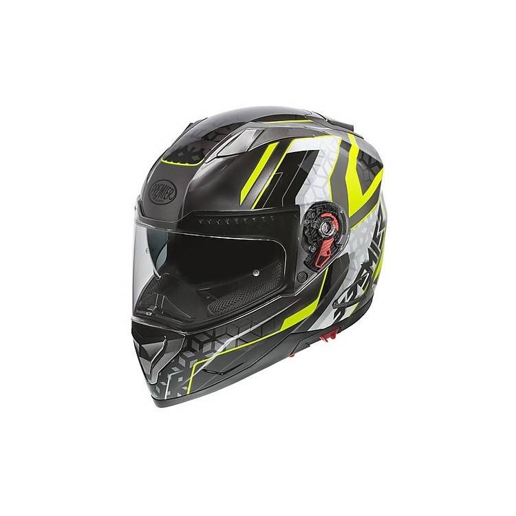 Casco Integrale VYRUS EM Y17 Nero Grigio Giallo Fluo | PREMIER