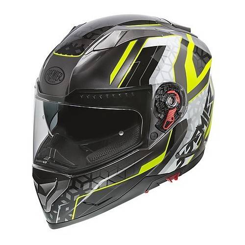 Casco Integrale VYRUS EM Y17 Nero Grigio Giallo Fluo | PREMIER