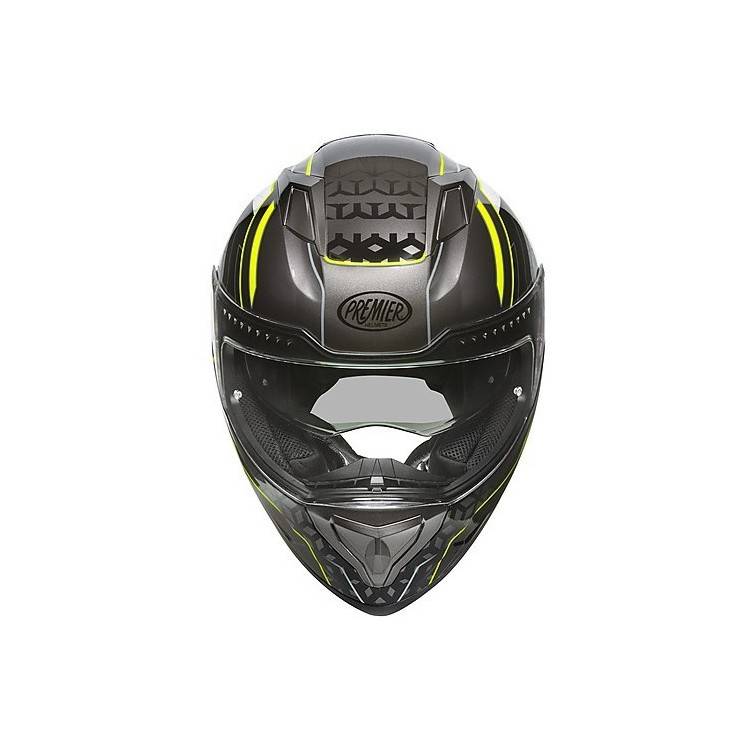 Casco Integrale VYRUS EM Y17 Nero Grigio Giallo Fluo | PREMIER