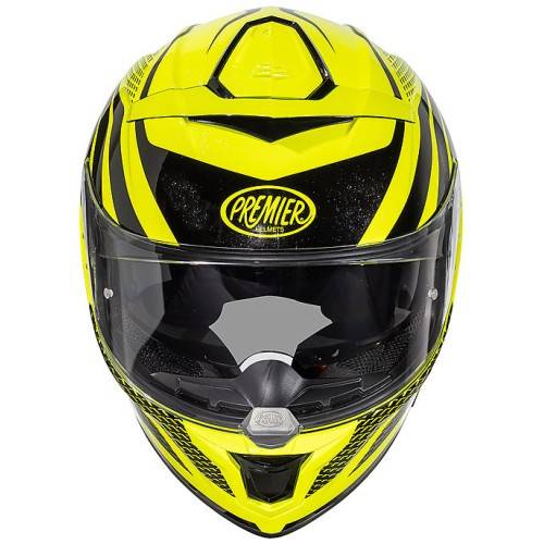 Casco Integrale In Fibra Premier DEVIL PR FLUO Giallo Fluo Nero | PREMIER