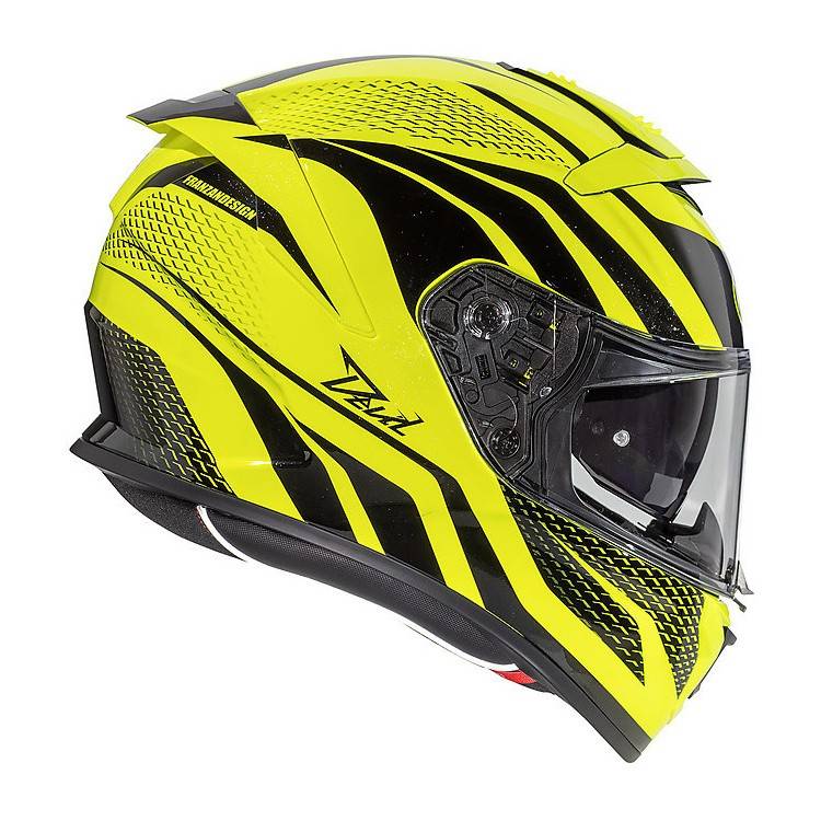 Casco Integrale In Fibra Premier DEVIL PR FLUO Giallo Fluo Nero | PREMIER