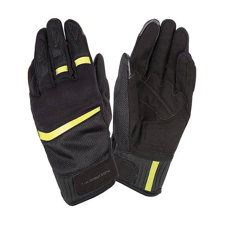 Guanti Donna in Tessuto  Penna Nero GIALLO FLUO | TUCANO URBANO